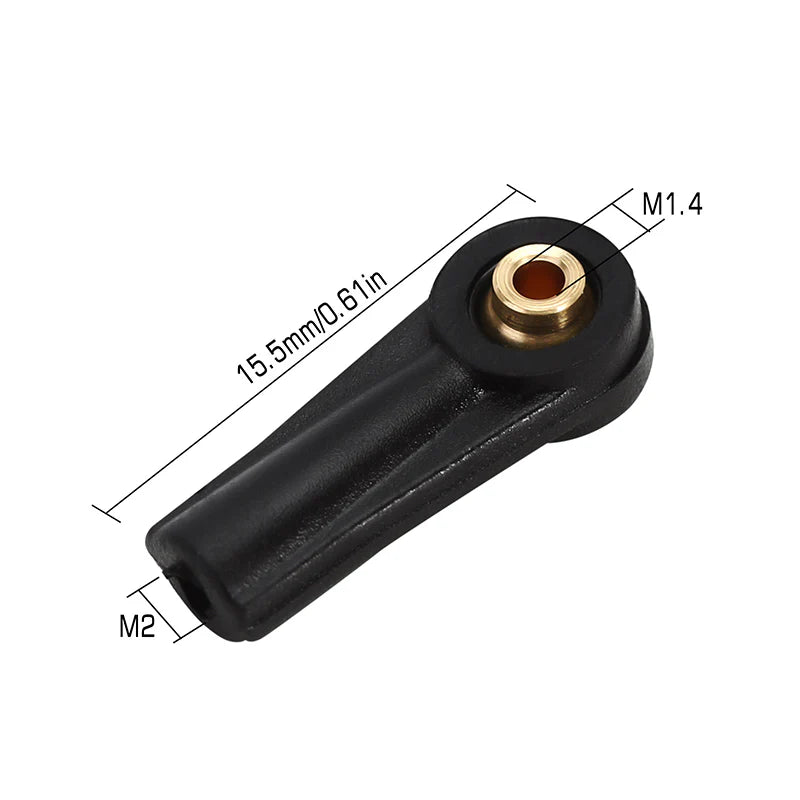 INJORA 20PCS M2 Plastic Rod Ends with Link Pivot Balls for INJORA Steel SCX24 Links