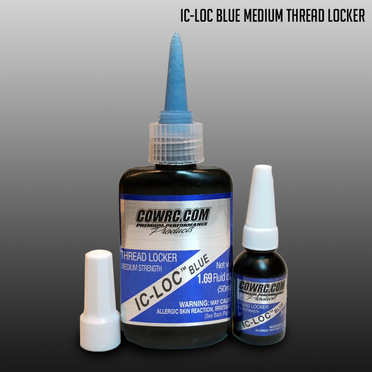 CowRC IC Lock Blue Medium Thread Locker .33oz