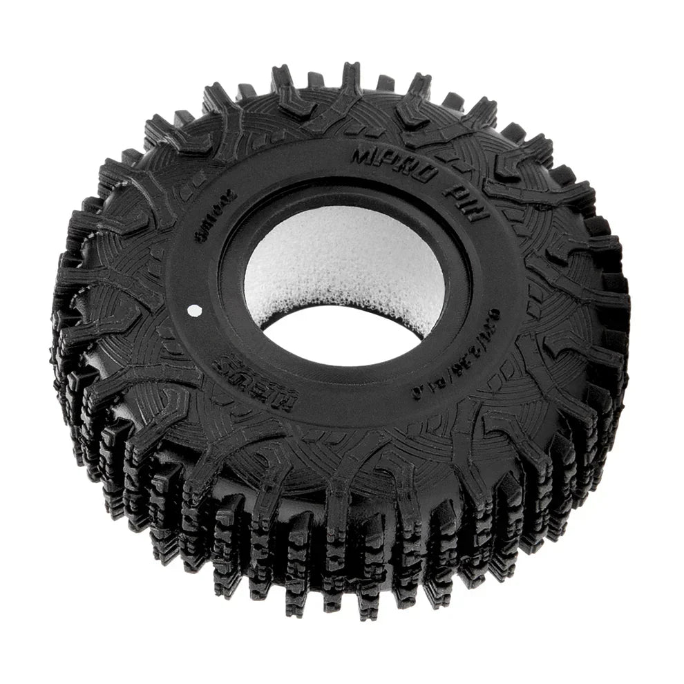 MEUS Racing 1.0-Inch RC Rubber Tire Set MS6 RC Tire For 1/18 TRX4M 1/24 SCX24 FCX24 AX24 - Mpro Pin M1002
