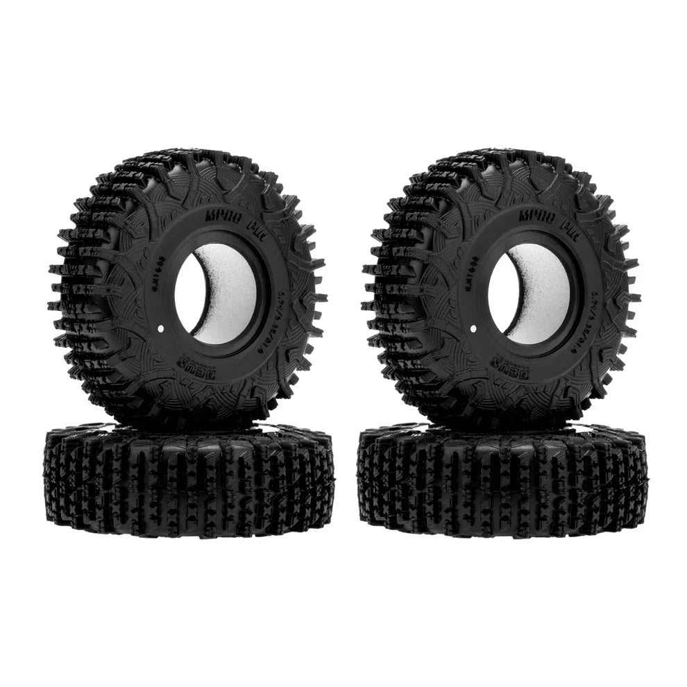 MEUS Racing 1.0-Inch RC Rubber Tire Set MS6 RC Tire For 1/18 TRX4M 1/24 SCX24 FCX24 AX24 - Mpro Pin M1002