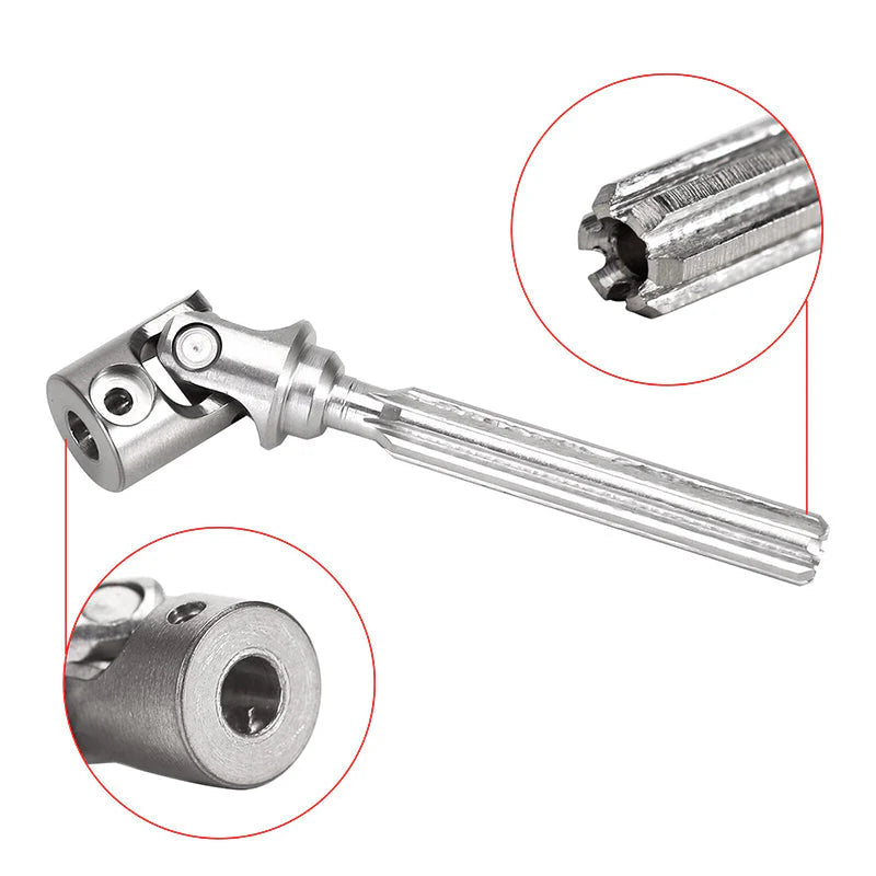 INJORA Steel Front Rear Center Drive Shafts For SCX24 C10 JLU Bronco Base Camp 4Runner