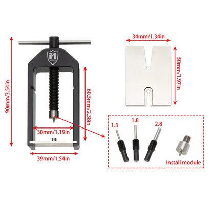 MEUS Racing Motor Gear Remover Installer Removal Tool For motors with 1.5 2.0 3.0mm shaft SCX24 TRX4M FMS18 etc.