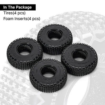 INJORA 1.0" XHX Pin Tires (4) (60*20mm)