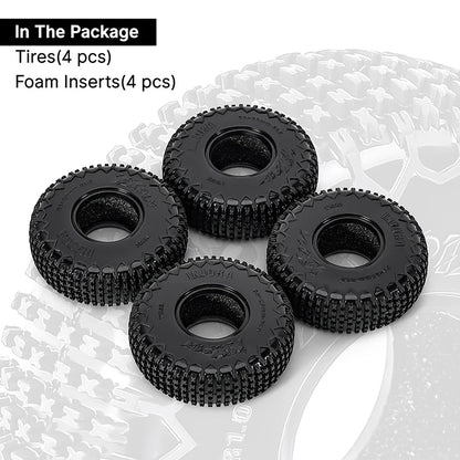 INJORA 1.0" XHX Pin Tires (4) (60*20mm)