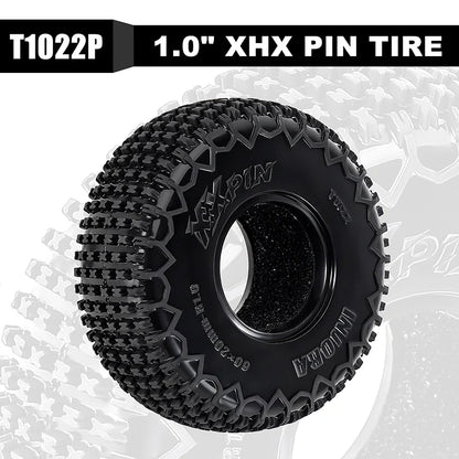 INJORA 1.0" XHX Pin Tires (4) (60*20mm)