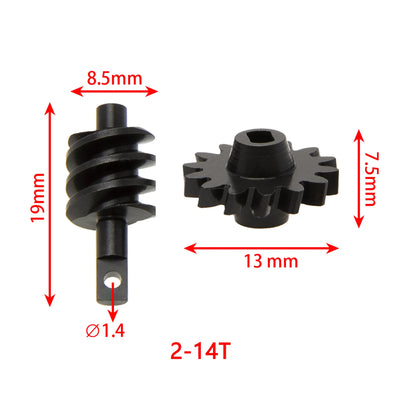 MEUS Racing SCX24 Isokinetic Front Axle Differential Gear 2/12T 2/14T Not Fit for SCX24 Stock Axles