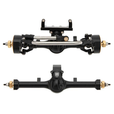 MEUS Racing SCX24 Metal V2 Isokinetic Front Rear Axles +5MM Isokinetic 3-Section CVD With 52° Steering Angle For 1/24 SCX24