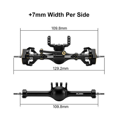 INJORA +7mm Planet Axles With Double Joint Shafts For 1/18 TRX4M