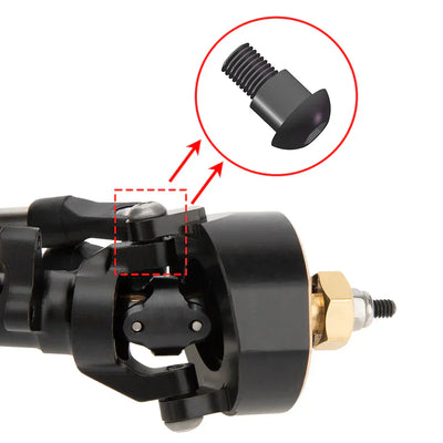 MEUS Racing SCX24 Metal V2 Isokinetic Front Rear Axles +5MM Isokinetic 3-Section CVD With 52° Steering Angle For 1/24 SCX24
