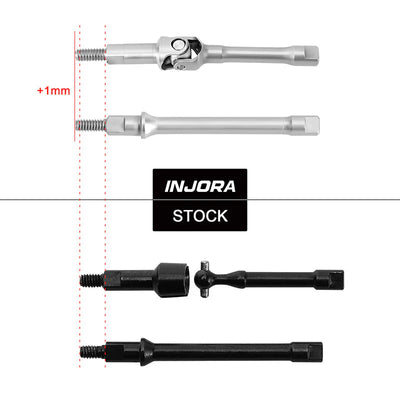 INJORA Stainless Steel Axle Shafts For 1/30