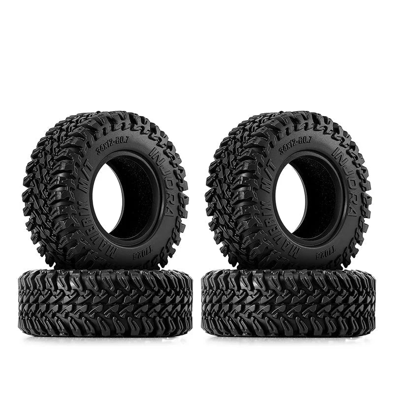 INJORA 0.7" 34*12mm MAVERIX M/T Tires For 1/30 SCX30 (T7025) (4)