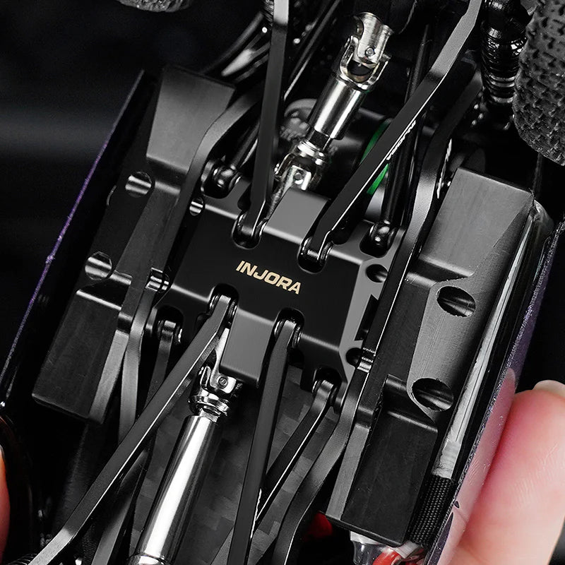 INJORA Black Brass Skid Plate for 1/30 SCX30