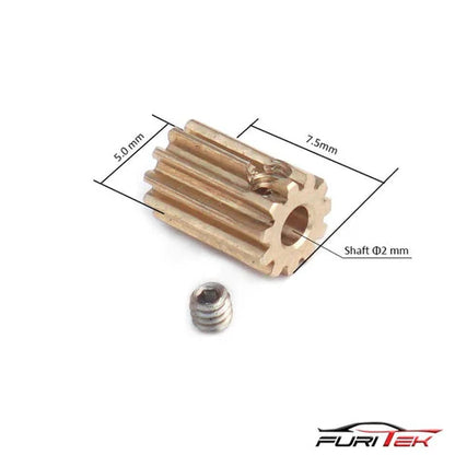 FURITEK 11T HIGH QUALITY BRASS PINION FOR MICRO KOMODO (TRX-4M MOTOR)