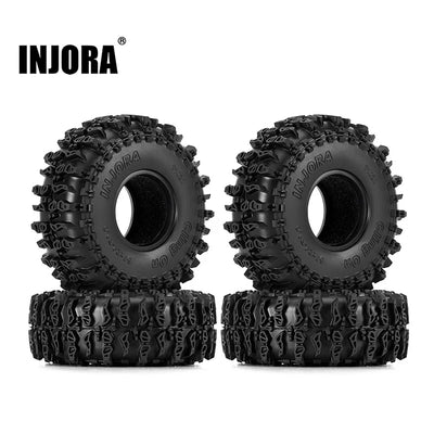 INJORA Cling On 1.0" 64*24mm Tires for 1/18 1/24 RC Crawlers