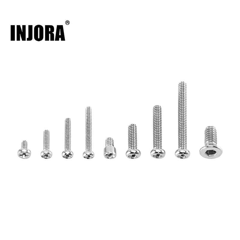 INJORA Grade 12.9 Alloy Steel M1.0 M1.4 M2.0 Screws Set For 1/30 SCX30