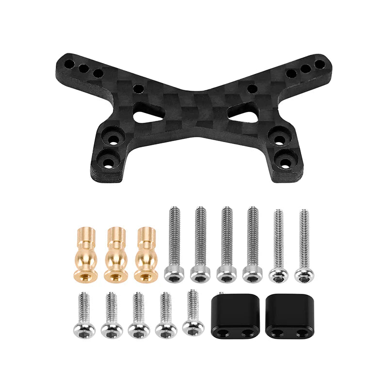 INJORA Carbon Fiber Shock Towers for Losi Micro-B Micro-T