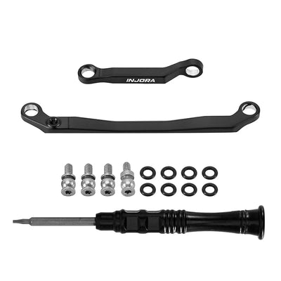 INJORA Black Brass Steering Links For 1/30 Axial
