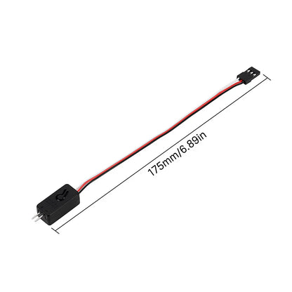 INJORA CH3 Light Remote Control Switch, LED On/Off Breath Flash Controller for RC Car