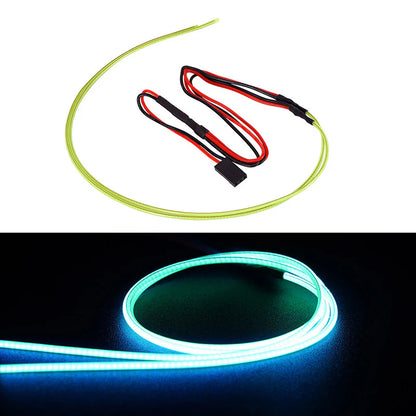 INJORA Flexible Cuttable LED Strip Lights for 1/24 1/18 RC Cars (Red, Yellow, Blue)
