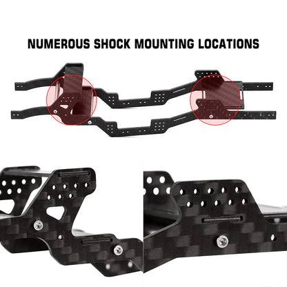 INJORA LCG Carbon Fiber Chassis Kit for 1/24 SCX24
