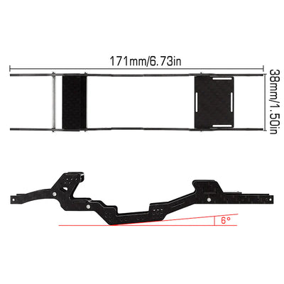 INJORA LCG Carbon Fiber Chassis Kit for 1/24 SCX24