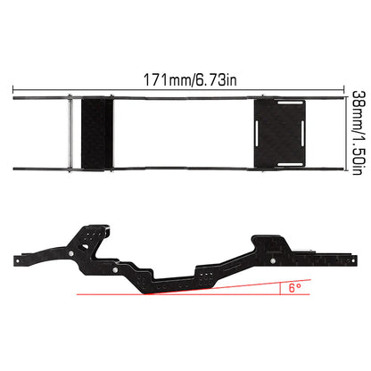 INJORA LCG Carbon Fiber Chassis Kit for 1/24 SCX24