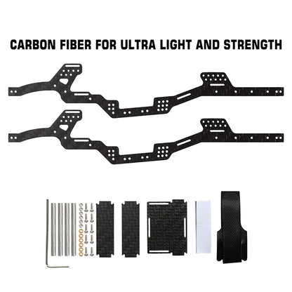 INJORA LCG Carbon Fiber Chassis Kit for 1/24 SCX24