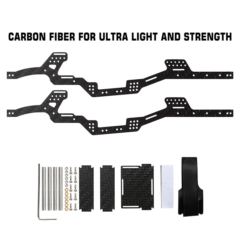 INJORA LCG Carbon Fiber Chassis Kit for 1/24 SCX24