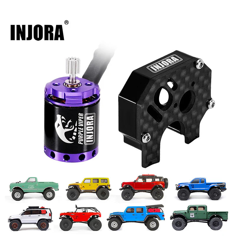 INJORA Micro Brushless MBL32 ESC & 1721 Purple Viper Motor for 1/24 SCX24