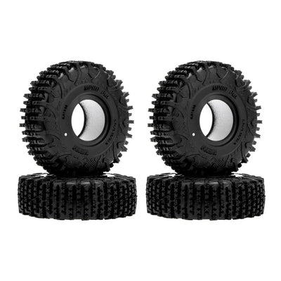 MEUS Racing 1.0-Inch RC Rubber Tire Set MS6 RC Tire For 1/18 TRX4M 1/24 SCX24 FCX24 AX24 - Mpro Pin M1002