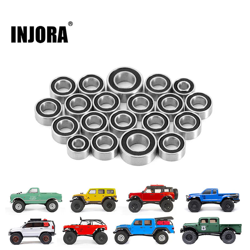 INJORA Sealed Steel Bearing Kit (20 pcs) for 1/24 Axial SCX24