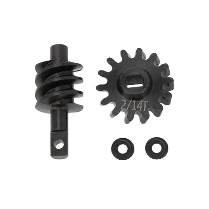 Meus Racing Overdrive Axle Gear Worm Differential  Steel Gear for Axial SCX24 Deadbolt C10 Bronco